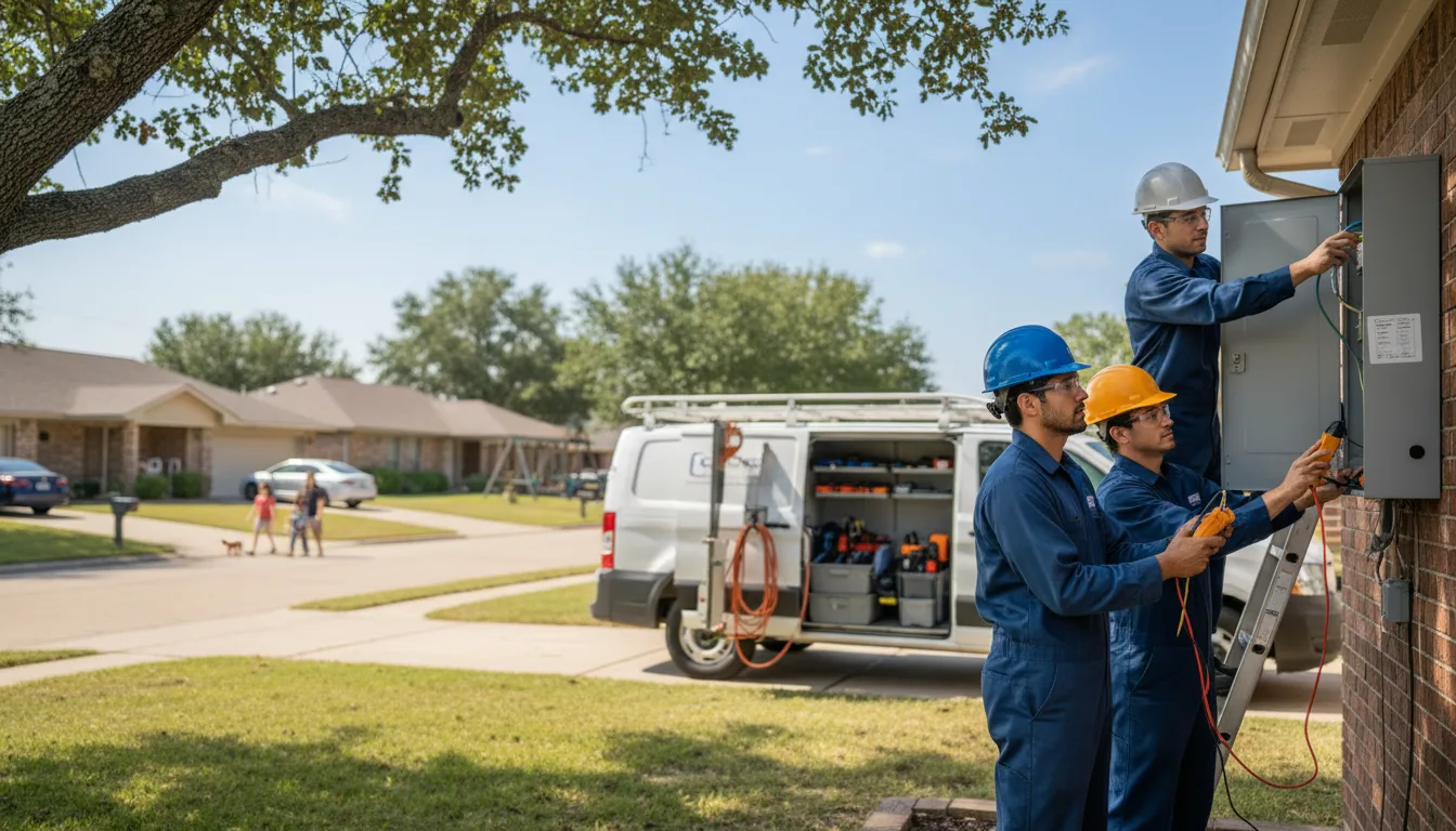 Certified electrician providing emergency electrical services in Baker, FL